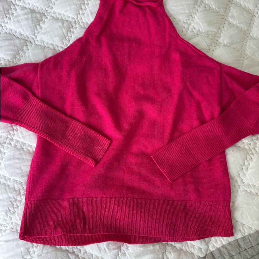 Wilfred Bright Pink Cowl Neck Sweater